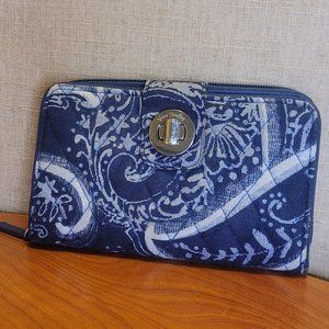Vera Bradley Blue Quilted Wallet